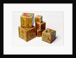 Alphabet nesting boxes by J A Crandall