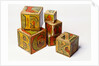 Alphabet nesting boxes by J A Crandall