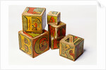 Alphabet nesting boxes by J A Crandall