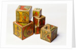 Alphabet nesting boxes by J A Crandall