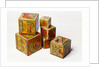 Alphabet nesting boxes by J A Crandall