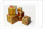 Alphabet nesting boxes by J A Crandall