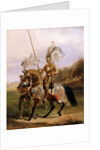 A Knight Enters The Lists at The Eglinton Tournament by Edward Henry Corbould