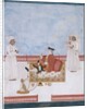 Officer of The East India Company, probably the surgeon William Fullerton, seated on a terrace by Dip Chand