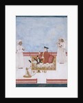 Officer of The East India Company, probably the surgeon William Fullerton, seated on a terrace by Dip Chand