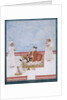 Officer of The East India Company, probably the surgeon William Fullerton, seated on a terrace by Dip Chand