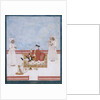 Officer of The East India Company, probably the surgeon William Fullerton, seated on a terrace by Dip Chand
