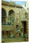 A courtyard in the house of Sheik Sadat by Frank Dillon