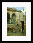 A courtyard in the house of Sheik Sadat by Frank Dillon