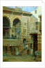 A courtyard in the house of Sheik Sadat by Frank Dillon
