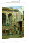 A courtyard in the house of Sheik Sadat by Frank Dillon