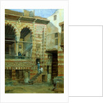 A courtyard in the house of Sheik Sadat by Frank Dillon