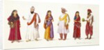 Three Indian couples by Unknown