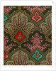 Design for printed shawl fabric by George Charles Haité