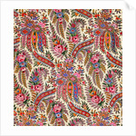 Design for printed shawl fabric by George Charles Haité
