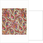 Design for printed shawl fabric by George Charles Haité