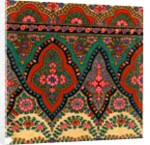 Design for printed shawl fabric by George Charles Haité