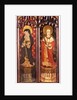 Two panels from a rood screen by Unknown
