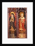 Two panels from a rood screen by Unknown