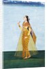 Muslim lady holding a rose by Unknown