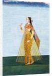 Muslim lady holding a rose by Unknown