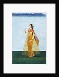 Muslim lady holding a rose by Unknown