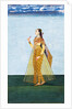 Muslim lady holding a rose by Unknown
