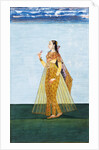 Muslim lady holding a rose by Unknown
