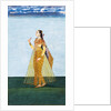 Muslim lady holding a rose by Unknown