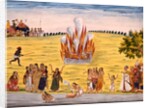 Sati ceremony. India, early 19th century by Unknown