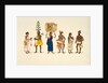 Three religious medicant couples by Unknown