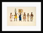 Three religious medicant couples by Unknown