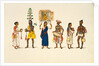 Three religious medicant couples by Unknown