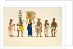 Three religious medicant couples by Unknown