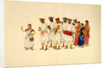 A group of dancers & musicians by Unknown