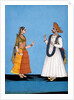Warner and his wife. Tanjore, India, late 18th century by Unknown