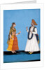 Warner and his wife. Tanjore, India, late 18th century by Unknown