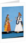 Warner and his wife. Tanjore, India, late 18th century by Unknown