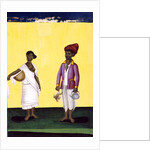 Cook holding a chicken and kettle, Delhi Company School by Delhi Company School