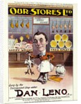 Song Sheet Cover featuring Dan Leno. London, England, 19th century by Sidney Kent