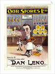 Song Sheet Cover featuring Dan Leno. London, England, 19th century by Sidney Kent