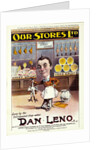 Song Sheet Cover featuring Dan Leno. London, England, 19th century by Sidney Kent