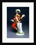 Harlequin holding a black cherry by Johann Joachim Kändler