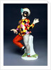 Harlequin holding a black cherry by Johann Joachim Kändler