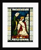 Stained glass panel depicting a scene from King Rene's honeymoon by Edward Coley Burne Jones
