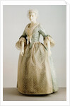 Apron, gown and petticoat. Britain, mid-18th century by Unknown