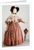 Victorian dress with shamrock pattern. England, 19th century by Unknown