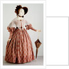 Victorian dress with shamrock pattern. England, 19th century by Unknown