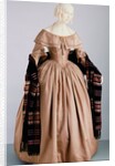 Dress and scarf. England, 1842 by Unknown