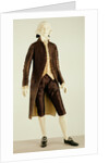 Dress suit and waistcoat. England, 1780-90 by Unknown